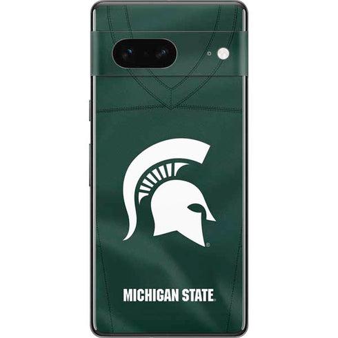 Michigan State University Green Jersey Pixel Skins